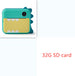 Green 32GB SD card