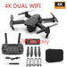 Black 4K DUAL2Pcs battery